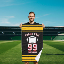 Personalized Sports Towel | Custom Football Player ハンドタオル