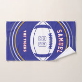 Personalized Sports Towel | Custom Football Player ハンドタオル (ハンドタオル)