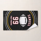 Personalized Sports Towel | Custom Football Player ハンドタオル (ハンドタオル)