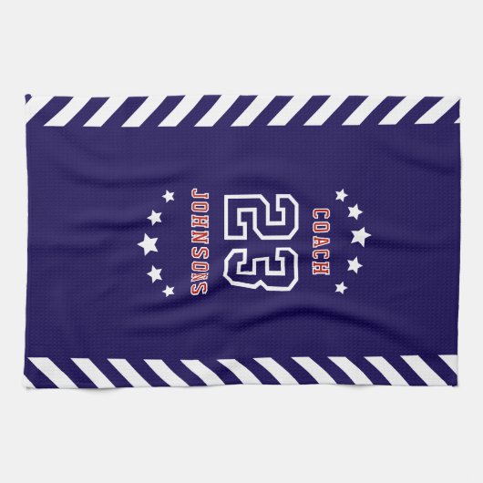 Personalized Sports Towel Custom team merch  キッチンタオル (横)