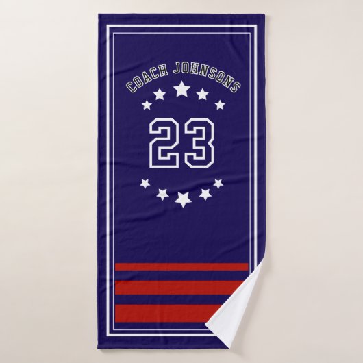 Personalized Sports Towel Custom team merch  バスタオル (バスタオル)