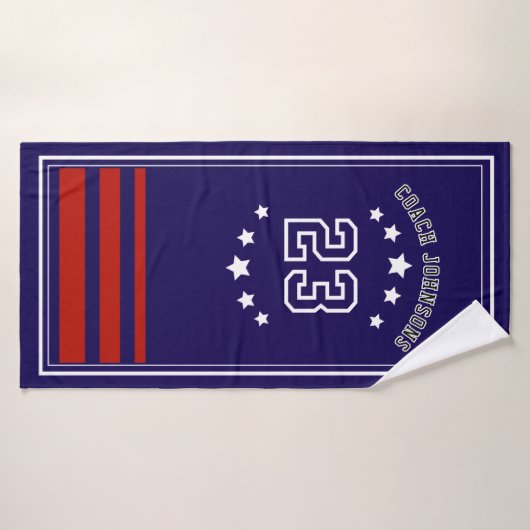 Personalized Sports Towel Custom team merch バスタオル (バスタオル)