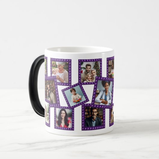 Personalized Spring Blossom Framed 17 Photos Mug コーヒーマグカップ (正面左)