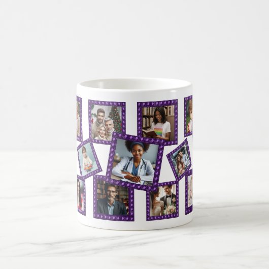 Personalized Spring Blossom Framed 17 Photos Mug コーヒーマグカップ (中央)