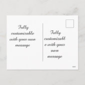 Personalized Spring Floral Keepsake シーズンポストカード (裏面)