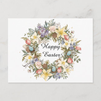 Personalized Spring Floral Keepsake シーズンポストカード