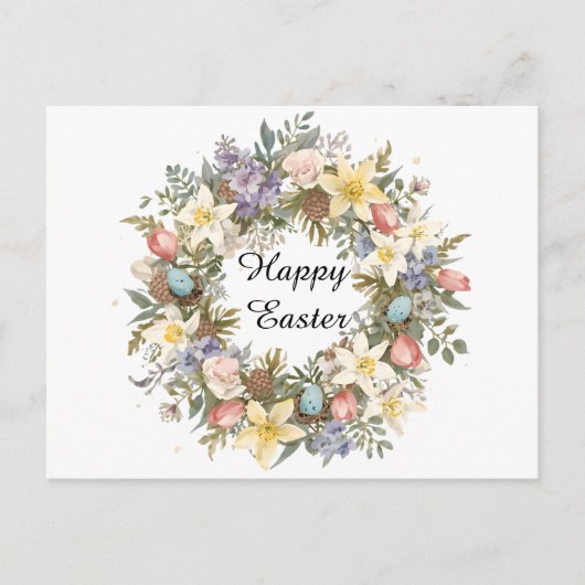 Personalized Spring Floral Keepsake シーズンポストカード (正面)
