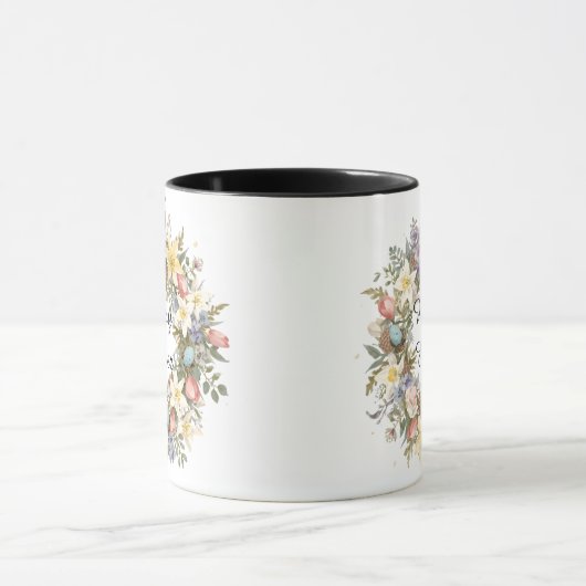 Personalized Spring Floral Keepsake マグカップ (中央)