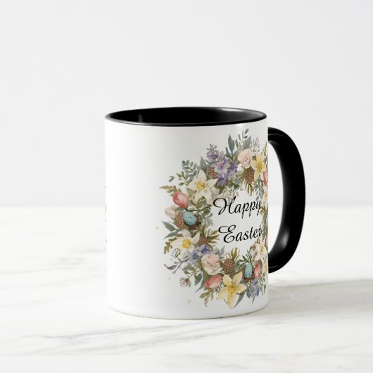 Personalized Spring Floral Keepsake マグカップ (正面右)