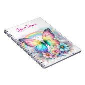 Personalized Spring Floral Spiral Notebook ノートブック (右側)