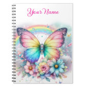 Personalized Spring Floral Spiral Notebook ノートブック (正面)