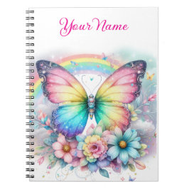 Personalized Spring Floral Spiral Notebook ノートブック