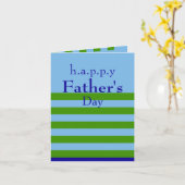 Personalized Spring Green and Blue Father's Day カード (黄色い花)