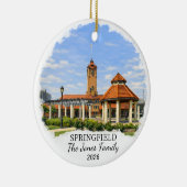 Personalized Springfield Ornament, Custom Illinois セラミックオーナメント (右)