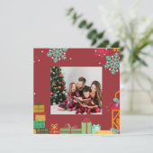 Personalized Square Holiday Card (スタンド正面)