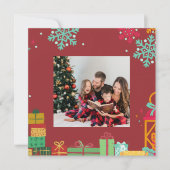 Personalized Square Holiday Card (正面)
