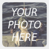 Personalized Square Photo Sticker Sheet スクエアシール (正面)