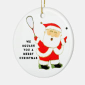 personalized squash player collectible セラミックオーナメント (左)