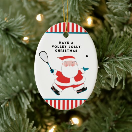 Personalized squash sports ceramic ornament セラミックオーナメント (ツリー)
