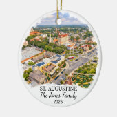 Personalized St. Augustine Ornament Custom Florida セラミックオーナメント (左)