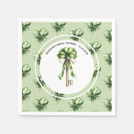 Personalized St. Patrick’s Day Bridal Shower スタンダードカクテルナプキン