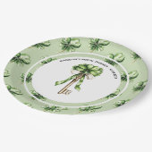 Personalized St. Patrick’s Day Bridal Shower ペーパープレート (アングル)