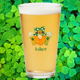 Personalized St. Patrick’s Day Leprechaun  タンブラーグラス
