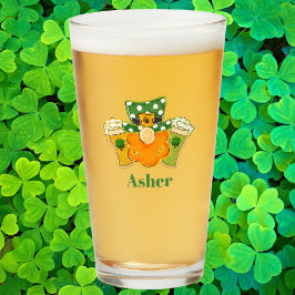Personalized St. Patrick’s Day Leprechaun  タンブラーグラス