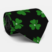 Personalized St. Patrick’s Day Shamrock with Pearl ネクタイ (ロール)