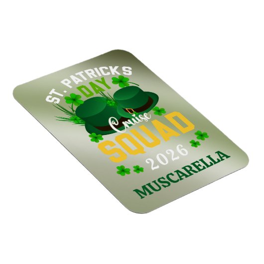 Personalized St. Patrick's Day Cruise Squad Door マグネット (右側)