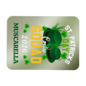 Personalized St. Patrick's Day Cruise Squad Door  マグネット (横)