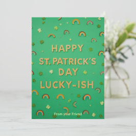 Personalized St Patrick's Day Holiday Card シーズンカード