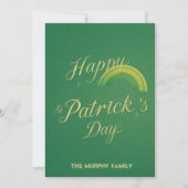 Personalized St Patrick's Day Holiday Card シーズンカード (正面)