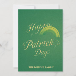 Personalized St Patrick's Day Holiday Card シーズンカード