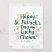 Personalized St Patrick's Day Holiday Card シーズンカード (正面)