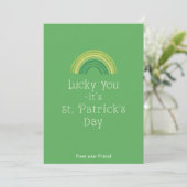 Personalized St Patrick's Day Holiday Card シーズンカード (スタンド正面)