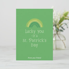 Personalized St Patrick's Day Holiday Card シーズンカード