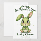 Personalized St Patrick's Day Holiday Card シーズンカード (正面/裏面)