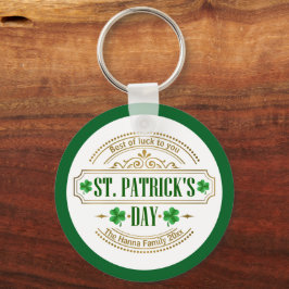 Personalized St. Patrick's Day I Luck of the Irish キーホルダー