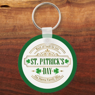 Personalized St. Patrick's Day I Luck of the Irish キーホルダー