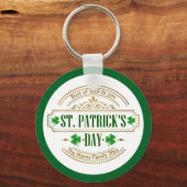 Personalized St. Patrick's Day I Luck of the Irish キーホルダー (正面)