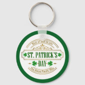 Personalized St. Patrick's Day I Luck of the Irish キーホルダー (裏面)