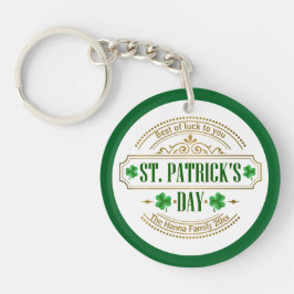 Personalized St. Patrick's Day I Luck of the Irish キーホルダー