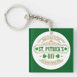 Personalized St. Patrick's Day I Luck of the Irish キーホルダー