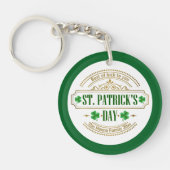 Personalized St. Patrick's Day I Luck of the Irish キーホルダー (正面)