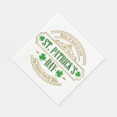 Personalized St. Patrick's Day I Luck of the Irish スタンダードランチョンナプキン (角)