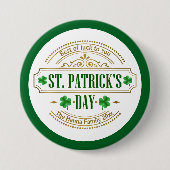 Personalized St. Patrick's Day I Luck of the Irish 缶バッジ (正面)