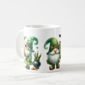 Personalized St. Patrick's Day Leprechauns Ceramic コーヒーマグカップ (正面左)
