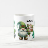 Personalized St. Patrick's Day Leprechauns Ceramic コーヒーマグカップ (中央)