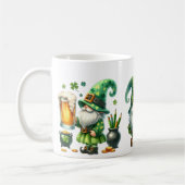 Personalized St. Patrick's Day Leprechauns Ceramic コーヒーマグカップ (左)